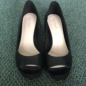 Cole Haan never worn black wedge shoes